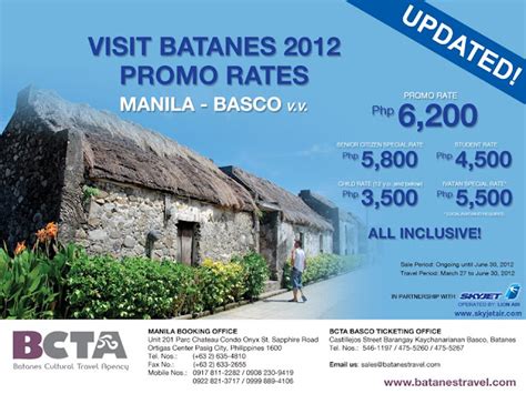 Manila to Basco (Batanes) Flights from PHP 6,406 .
